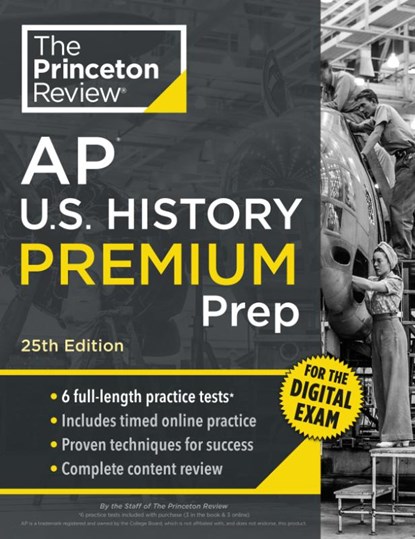 Princeton Review AP U.S. History Premium Prep, 25th Edition, Princeton Review - Paperback - 9780593518571