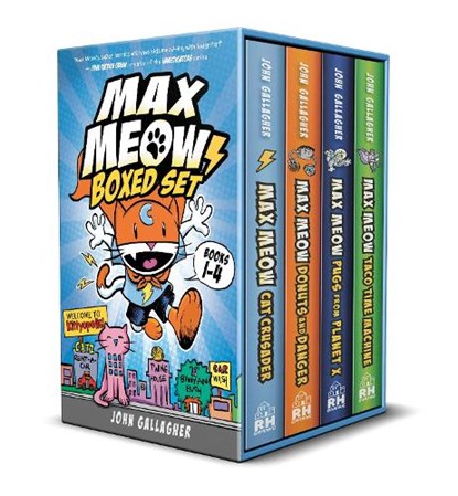 Max Meow Boxed Set: Welcome to Kittyopolis (Books 1-4), John Gallagher - Gebonden - 9780593703625