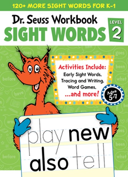 Dr. Seuss Sight Words Level 2 Workbook: A Sight Words Workbook for Kindergarten and 1st Grade (120+ Words, Games & Puzzles, Tracing Activities, and Mo, Dr Seuss - Paperback - 9780593712498