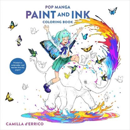 Pop Manga Paint and Ink Coloring Book, Camilla d'Errico - Paperback - 9780593839690