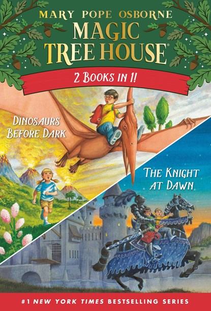 Magic Tree House 2-in-1 Bindup: Dinosaurs Before Dark / The Knight at Dawn, Mary Pope Osborne - Paperback - 9780593901540