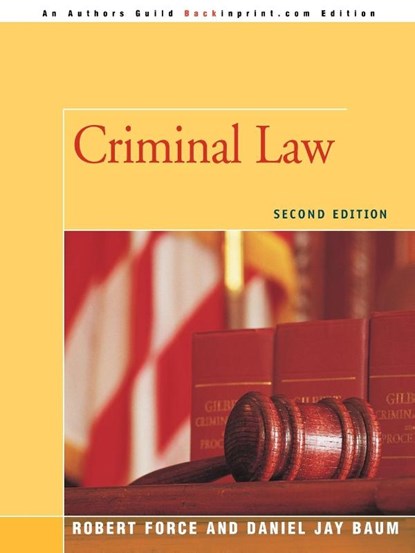 Criminal Law, Daniel J Baum - Paperback - 9780595483969