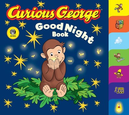 Curious George Good Night Book Tabbed Board Book, H. A. Rey - Gebonden - 9780618777112