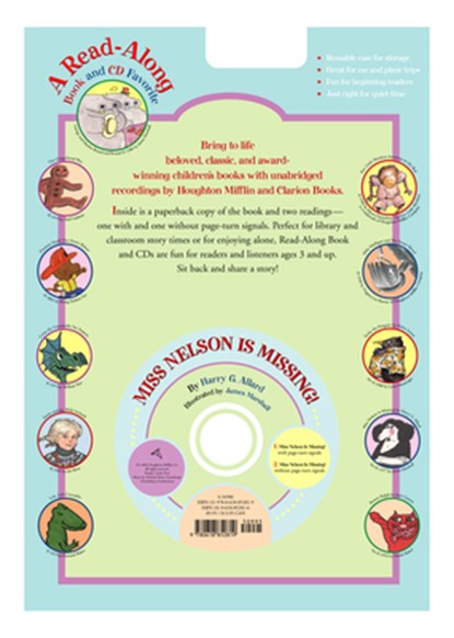 Miss Nelson Is Missing! Book & Cd, Harry G. Allard - AVM - 9780618852819