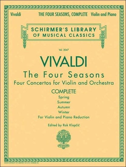 The Four Seasons - Complete Edition, Antonio Vivaldi - Paperback - 9780634078972