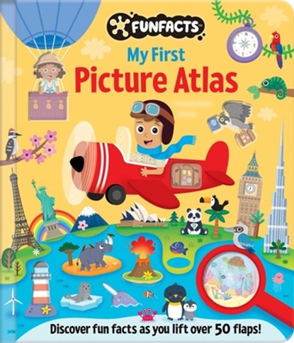 My First Picture Atlas: Lift-The-Flap Book: Board Book with Over 50 Flaps to Lift!, Jennie Bradley - Gebonden - 9780655236436