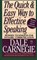 The Quick and Easy Way to Effective Speaking, Dale Carnegie - Paperback - 9780671724009