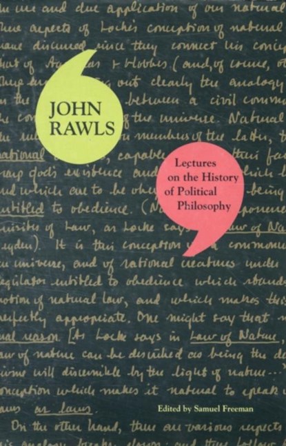 Lectures on the History of Political Philosophy, John Rawls - Paperback - 9780674030633