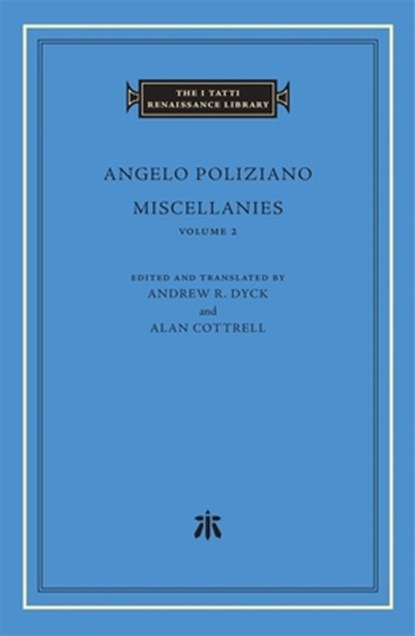 Miscellanies, Angelo Poliziano - Gebonden - 9780674244962