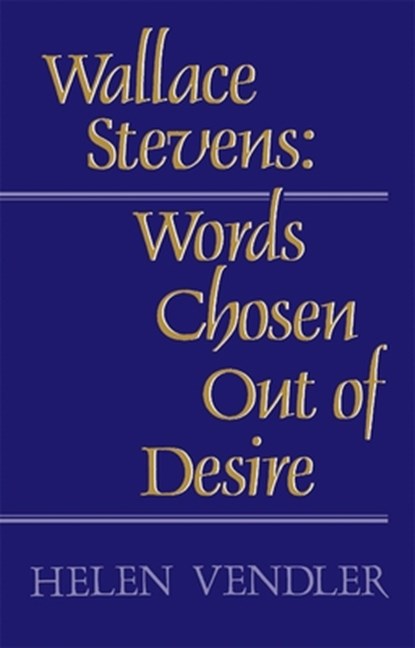 Wallace Stevens, Helen Vendler - Paperback - 9780674945753