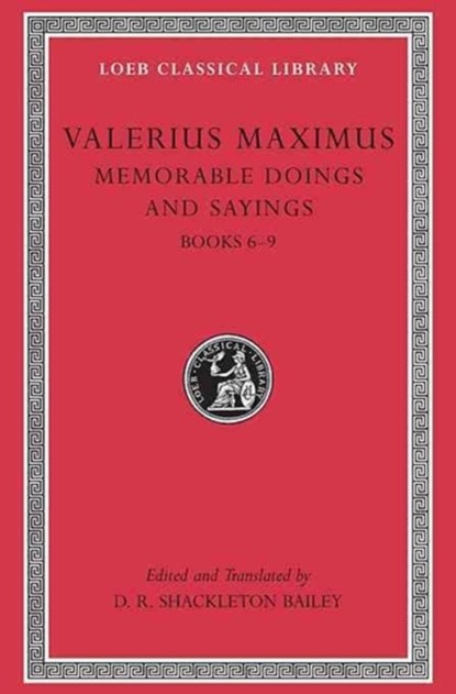 Memorable Doings and Sayings, Volume II, Valerius Maximus - Gebonden - 9780674995420