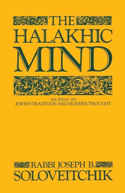Halakhic Mind, Rabbi Joseph B. Soloveitchik - Paperback - 9780684863726