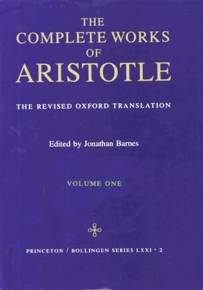 The Complete Works of Aristotle, Volume One, Aristotle - Gebonden - 9780691016504