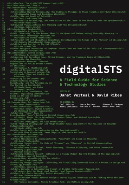 digitalSTS, Janet Vertesi ; David Ribes - Gebonden - 9780691187075