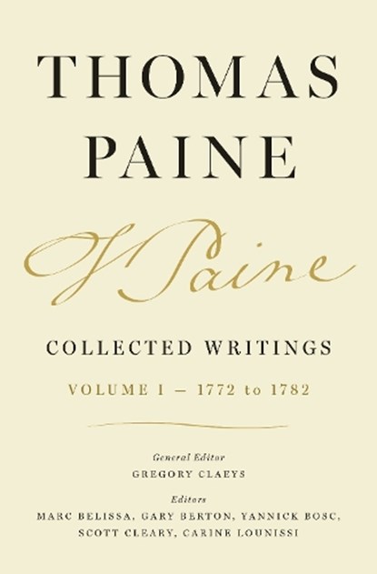 Thomas Paine Collected Writings, Volume 1, Thomas Paine - Gebonden - 9780691233420