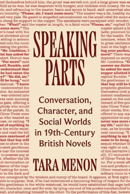 Speaking Parts, Tara Menon - Paperback - 9780691235813
