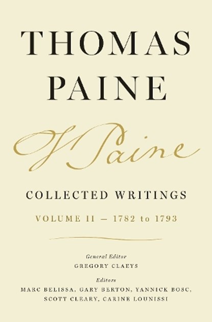 Thomas Paine Collected Writings, Volume 2, Thomas Paine - Gebonden - 9780691257006