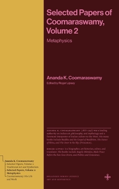 Selected Papers of Coomaraswamy, Volume 2, Ananda K. Coomaraswamy - Gebonden - 9780691277523
