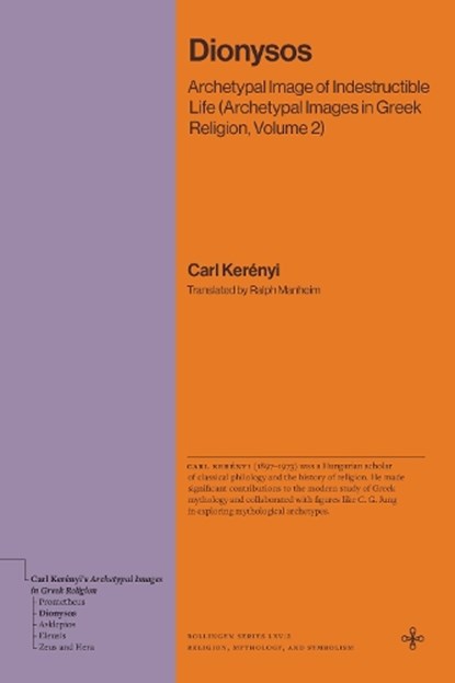 Dionysos, Karl Kerenyi - Gebonden - 9780691281780
