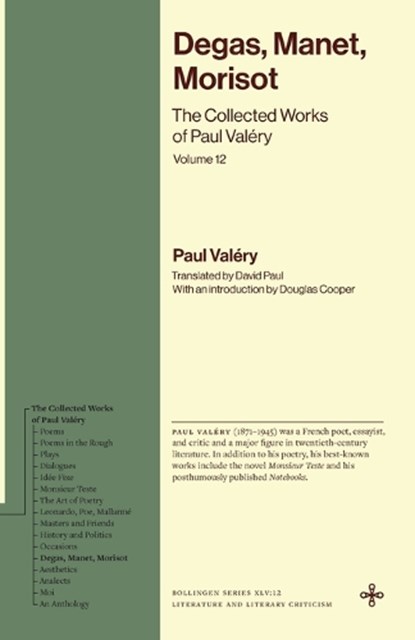 Degas, Manet, Morisot, Paul Valery - Paperback - 9780691293417