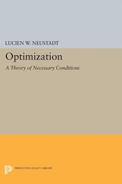 Optimization, Lucien W. Neustadt - Paperback - 9780691616834