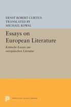 Essays on European Literature | Ernst Robert Curtius | 