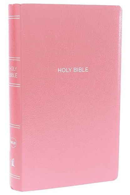 NKJV, Gift and Award Bible, Leather-Look, Pink, Red Letter, Comfort Print, Thomas Nelson - Paperback - 9780718074876