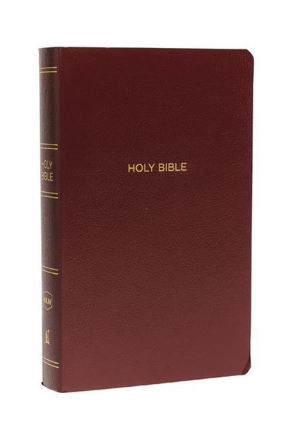 NKJV, Gift and Award Bible, Leather-Look, Burgundy, Red Letter, Comfort Print, Thomas Nelson - Paperback - 9780718075071