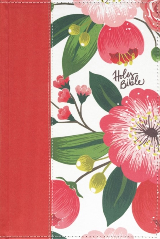 The NKJV, Woman's Study Bible, Cloth over Board, Pink Floral, Red Letter, Full-Color Edition