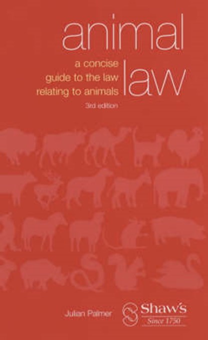 Animal Law, Julian Palmer - Paperback - 9780721908021