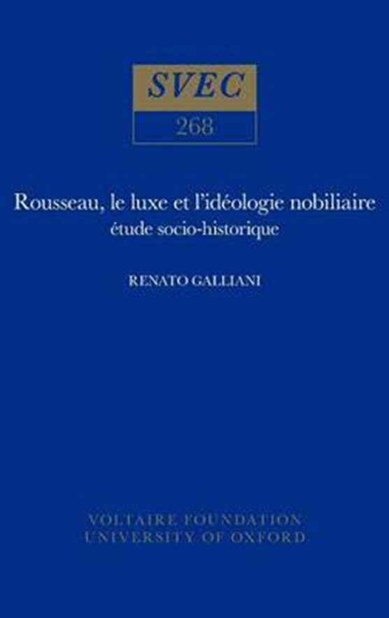 Rousseau, le luxe et l'ideologie nobiliaire