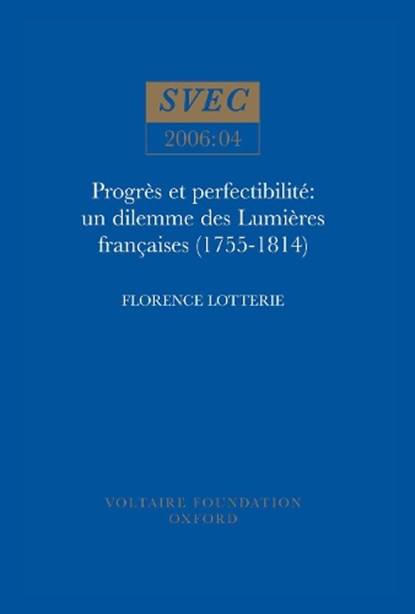 Progres et perfectibilite, Florence Lotterie - Paperback - 9780729408769