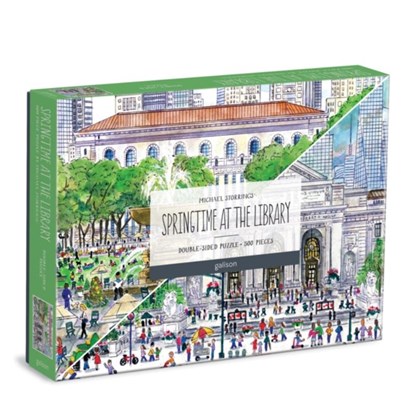 Michael Storrings Springtime at the Library 500 Piece Double-Sided Puzzle, Galison - Gebonden - 9780735370173