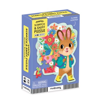 Bunny Bouquet 48 Piece Scratch & Sniff Shaped Mini Puzzle, Mudpuppy - Gebonden - 9780735383937