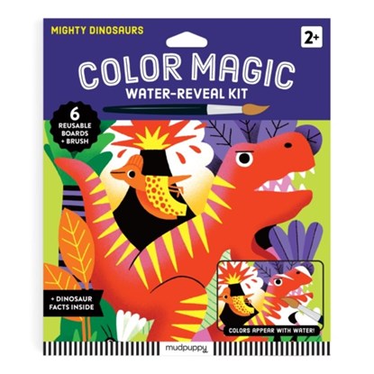 Mighty Dinosaurs Color Magic Water-Reveal Kit, Mudpuppy - Paperback - 9780735384446
