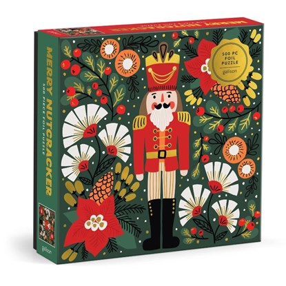 Merry Nutcracker 500 Piece Foil Puzzle, Galison - Gebonden - 9780735385535