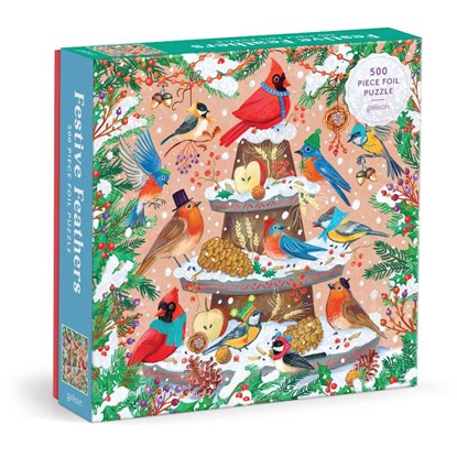 Festive Feathers 500 Piece Foil Puzzle, Galison - Gebonden - 9780735385573