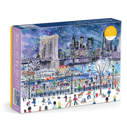 Michael Storrings Snowfall Over New York City 1000 Piece Puzzle, Galison - Gebonden - 9780735386112
