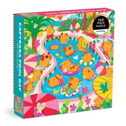 Capybara Pool Day 500 Piece Family Puzzle, Mudpuppy - Gebonden - 9780735387652