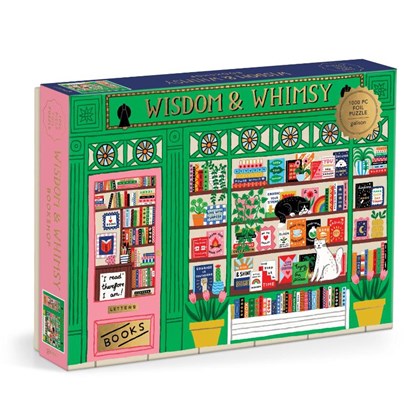 Wisdom & Whimsy Bookshop 1000 Piece Foil Puzzle, Galison - Gebonden - 9780735388000