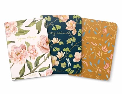 GraceLaced Lined Notebooks, Set of 3, Rejoice, Pray, Give, Ruth Chou Simons - Gebonden - 9780736982597