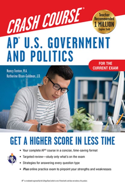Ap(r) U.S. Government & Politics Crash Course, Book + Online: Get a Higher Score in Less Time, Nancy Fenton - Paperback - 9780738612492