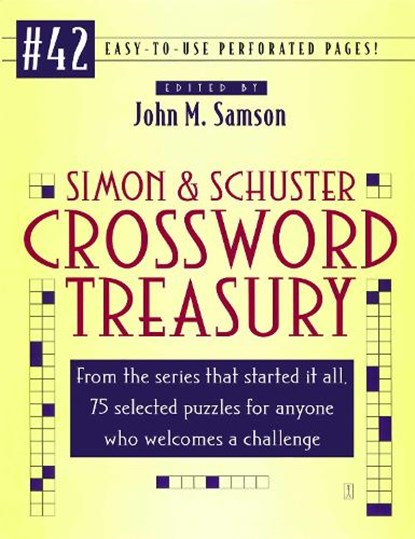 Simon and Schuster Crossword Treasury # 42, John M. Samson - Paperback - 9780743270564