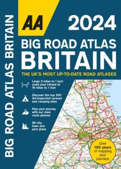 Big Road Atlas Britain 2024, PUBLISHING,  Aa - Gebonden - 9780749583347