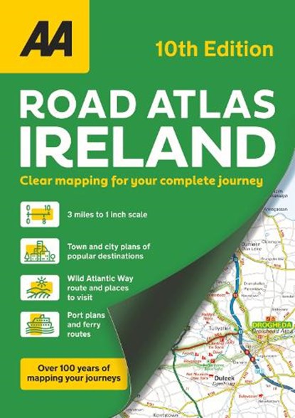 AA Road Atlas Ireland, niet bekend - Paperback - 9780749584238