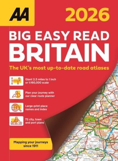 AA Big Easy Read Atlas Britain 2026, Aa Publishing - Gebonden - 9780749584313