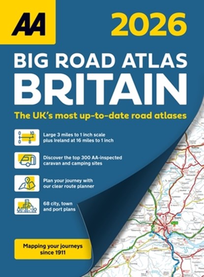 AA Big Road Atlas Britain 2026, Aa Publishing - Gebonden - 9780749584337