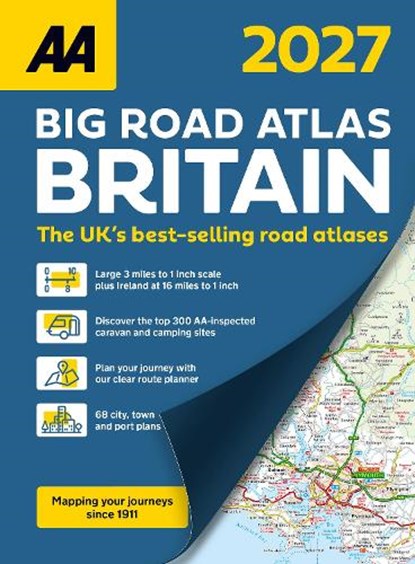 AA Big Road Atlas Britain 2027, niet bekend - Gebonden - 9780749584528