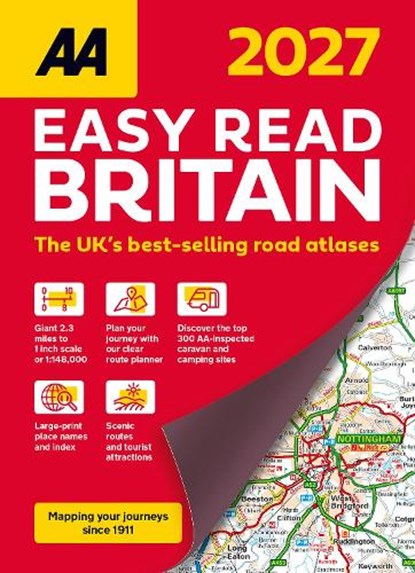 AA Easy Read Atlas Britain 2027, niet bekend - Paperback - 9780749584535