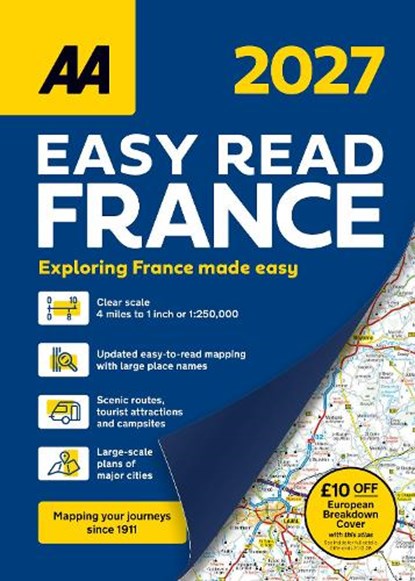 AA Easy Read Atlas France 2027, niet bekend - Gebonden - 9780749584580